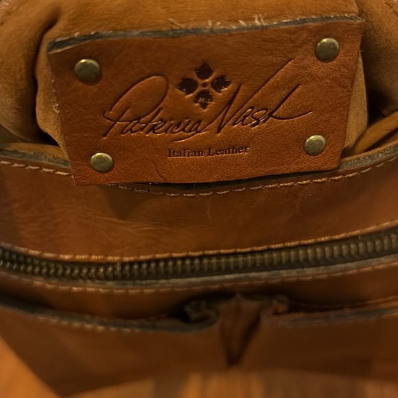 Patricia Nash - Elegant Tan Studded Crossbody Bag - Picture 3 of 4